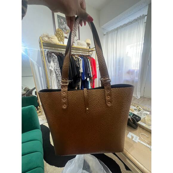 Mohop Copper Metallic Vegan Leather Tote Bag Handmade Sustainable Designer Purse - Picture 1 of 3